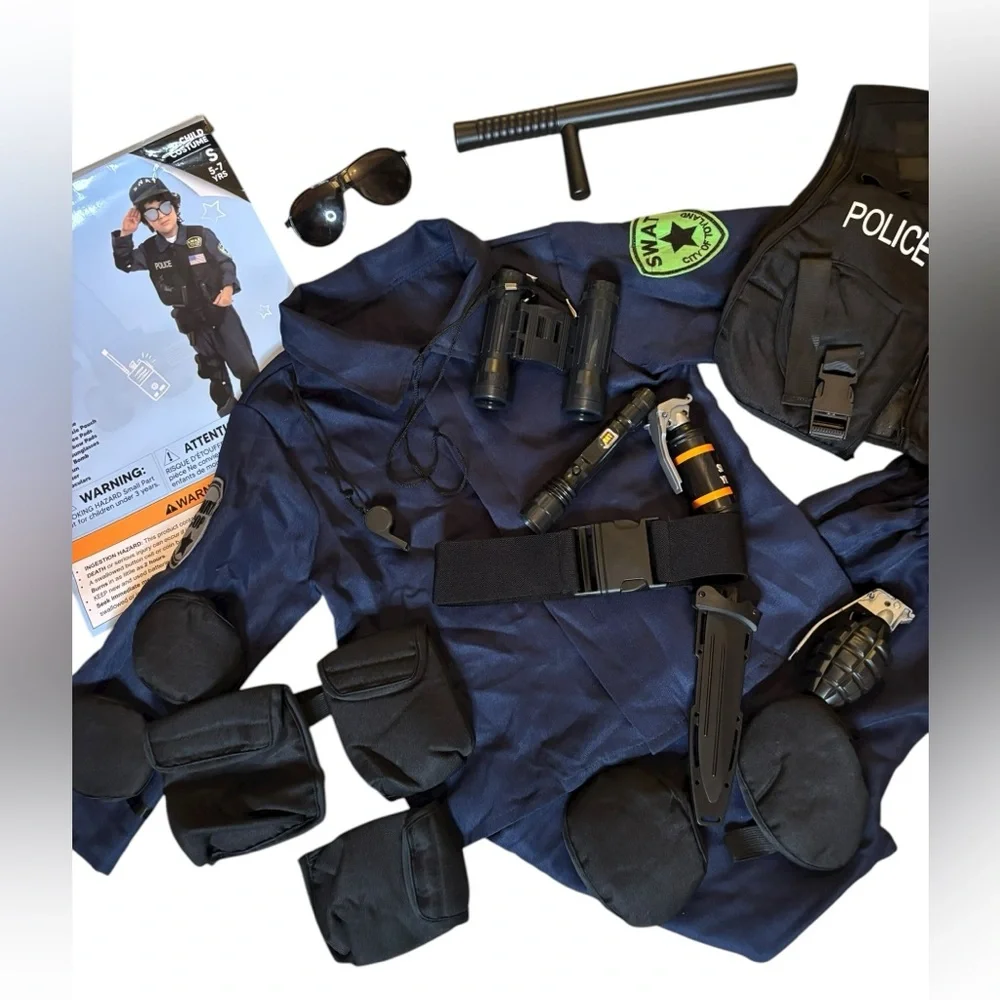 SWAT Police Costume Set with Accessories‎